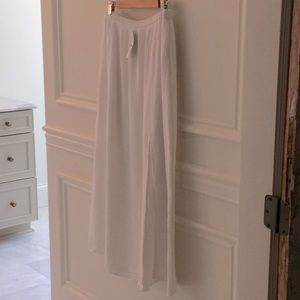 NWT, J.CREW SIDE-slit soft gauze maxi skirt size M